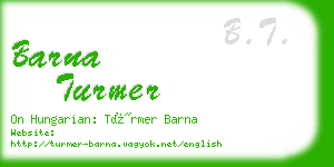 barna turmer business card